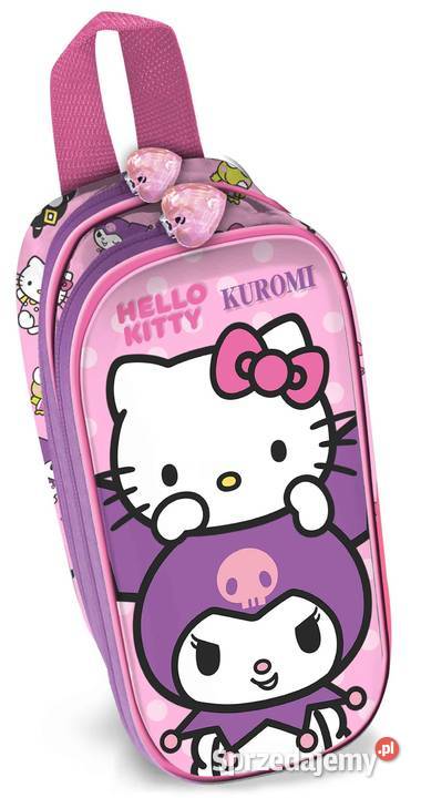 Piórnik 2 Przegrody Motyw 3D Hello Kitty Mogilany