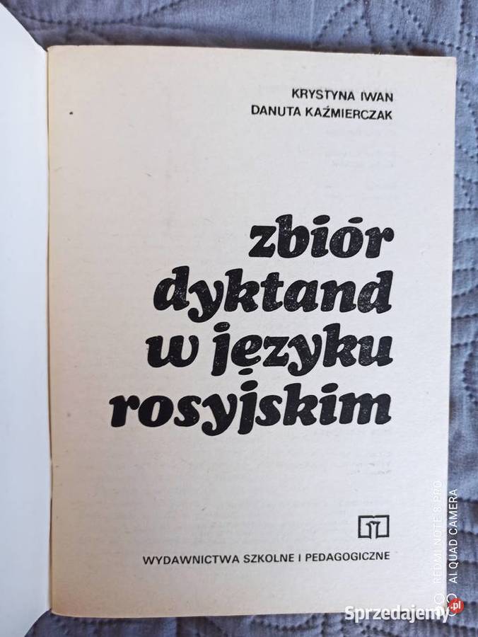 ZBIÓR DYKTAND W JĘZYKU ROSYJSKIM KIwan Warszawa sprzedam