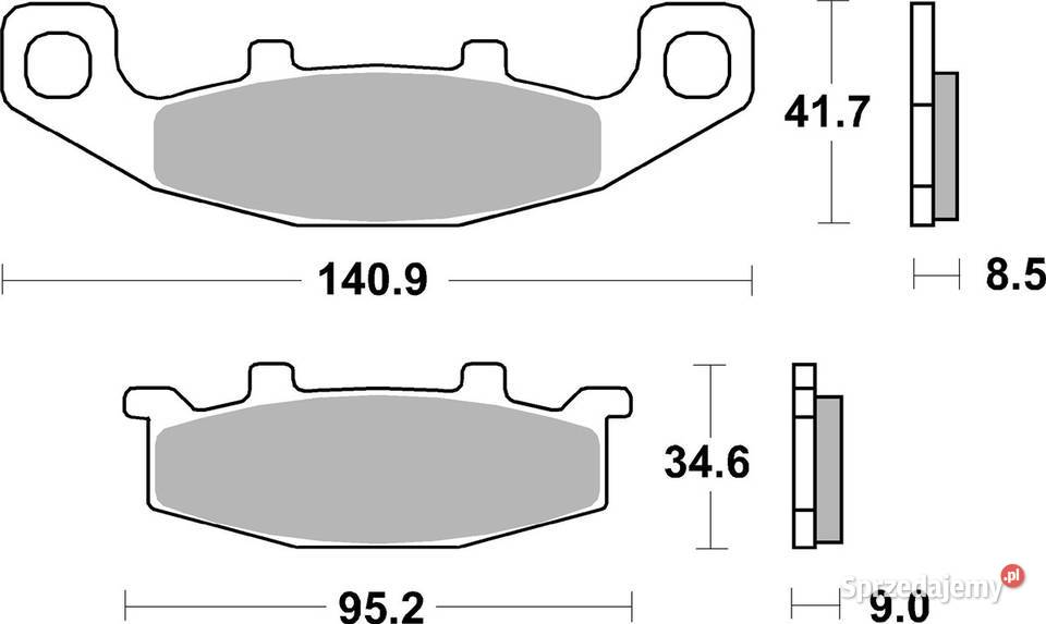 Klocki hamulcowe SBS 597HF SUZUKI VX LP 800 9093 Trzciel