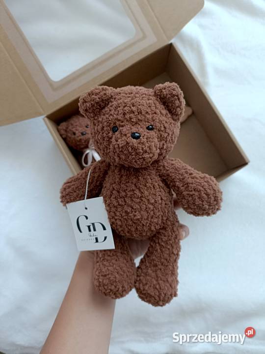 Zestaw miś grzechotka zawieszka do smoczka Jawornik Polski