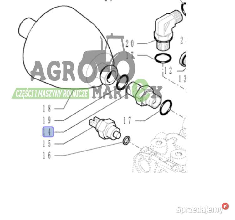 5186462 84281135 ZŁĄCZKA HYDRAULICZNA CNH Wichrów