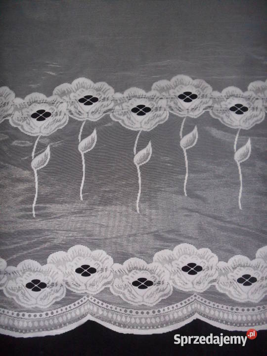 firan długa 250 biała żakard Wrocław