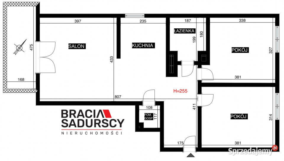 sprzedaży mieszkania 629m2 3pok Kraków Przewóz