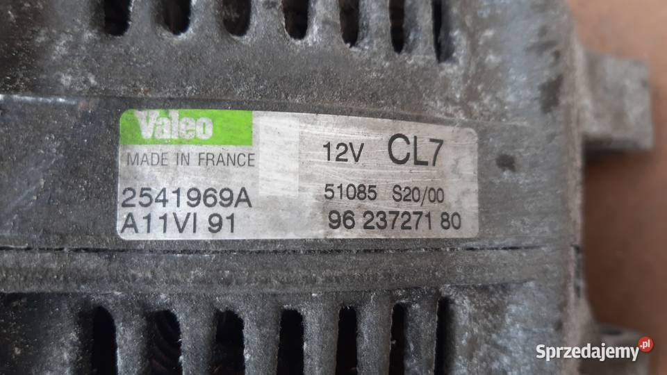 alternator peugeot 14 16 Valeo 9623727180 Pozostałe Dębno sprzedam