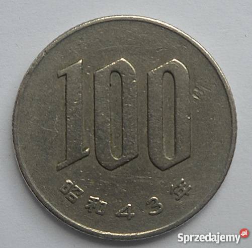 JAPONIA 100 YEN1968 r 43COPPERNIKIEL Legionowo sprzedam