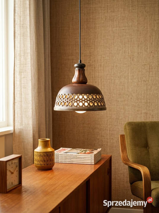 Lampa wisząca ceramiczna West Germany lata 60 Zielona Góra sprzedam