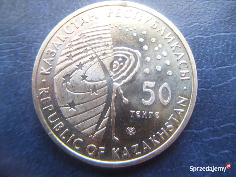 Stare monety 50 tenge 2009 Apollo Kazachstan piękna