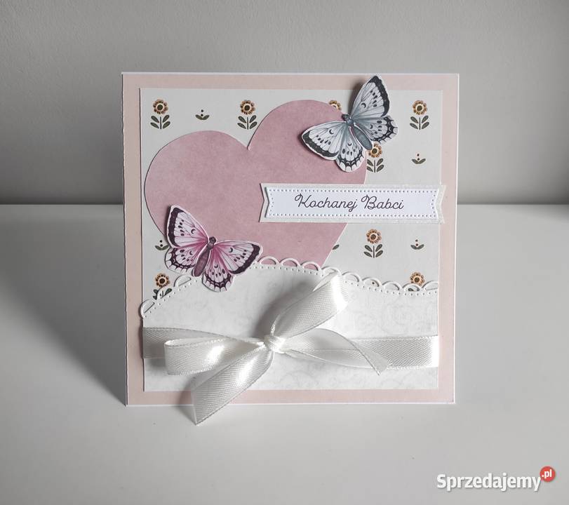 Kartka ręcznie robiona na Dzień Babci łódzkie Łódź