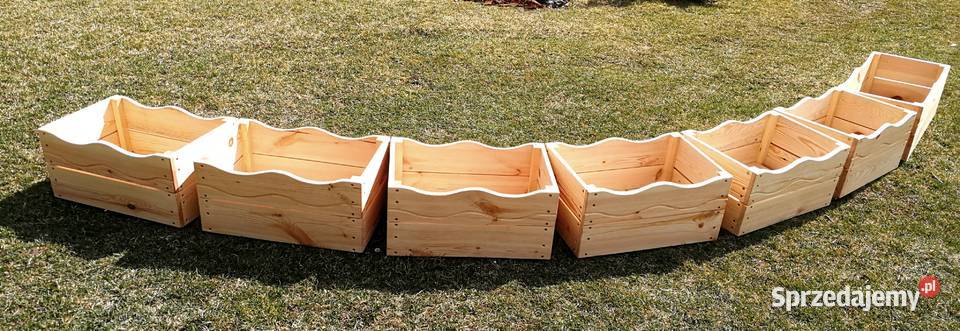 Donica drewniana prostokątna kwietnik osłonka Radków sprzedam