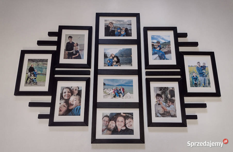 Drewniana Multirama Ramka na 10 zdjęć 15X21 Wrocław