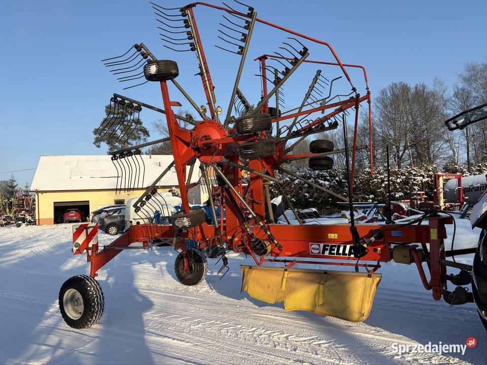 Zgrabiarka 2 karuzelowa Fella TS 800 8m nieuszkodzony Zgrabiarki i przetrząsacze Myszyniec
