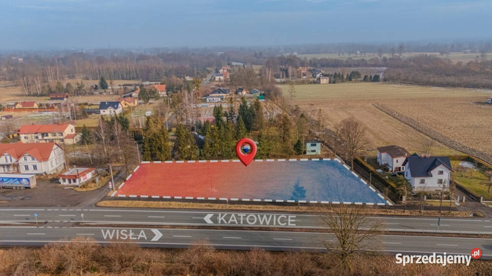 Teren inwestycyjny DK 81 Wisła Katowice Strumień sprzedam