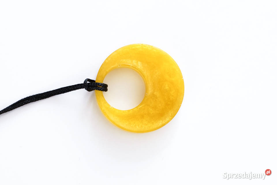 Okrągły wisiorek z żywicy epoksydowej kolor mazowieckie Warszawa