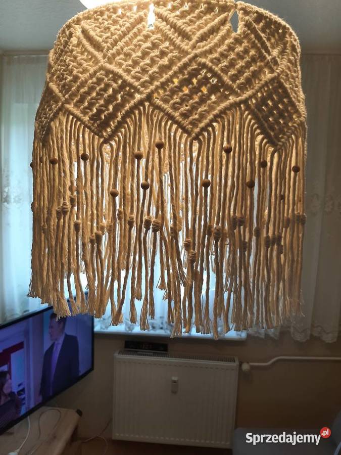 Abażur żyrandol lampa makrama rękodzieło Bydgoszcz