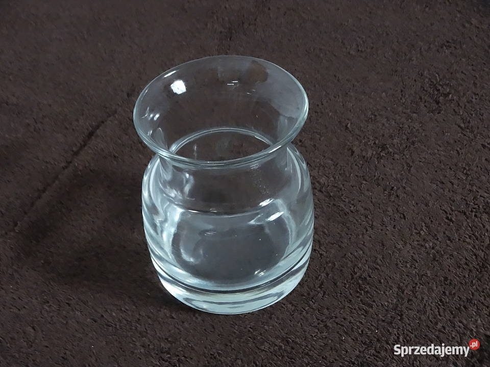 Stylowy Wazon z Grubego Szkła Solidny i Biłgoraj