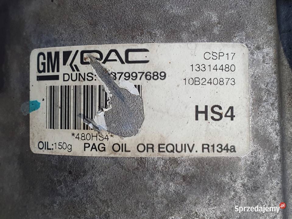 SPRĘŻARKA KLIMATYZACJI Opel Insignia 18 16V Klimatyzacja Chełm