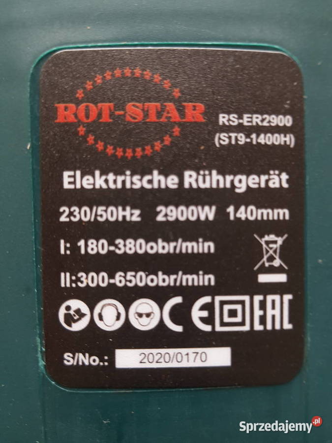 MIESZADŁO ELEKTRYCZNE DO ZAPRAW KLEJU BETON Głogowa