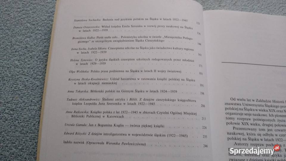 Książka polska na Śląsku w latach 19221945 Gdańsk sprzedam