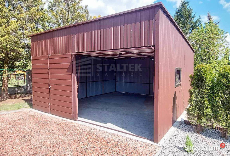 Hala Garaż blaszany 6x6 2x Brama okno dach ST108 Białystok sprzedam