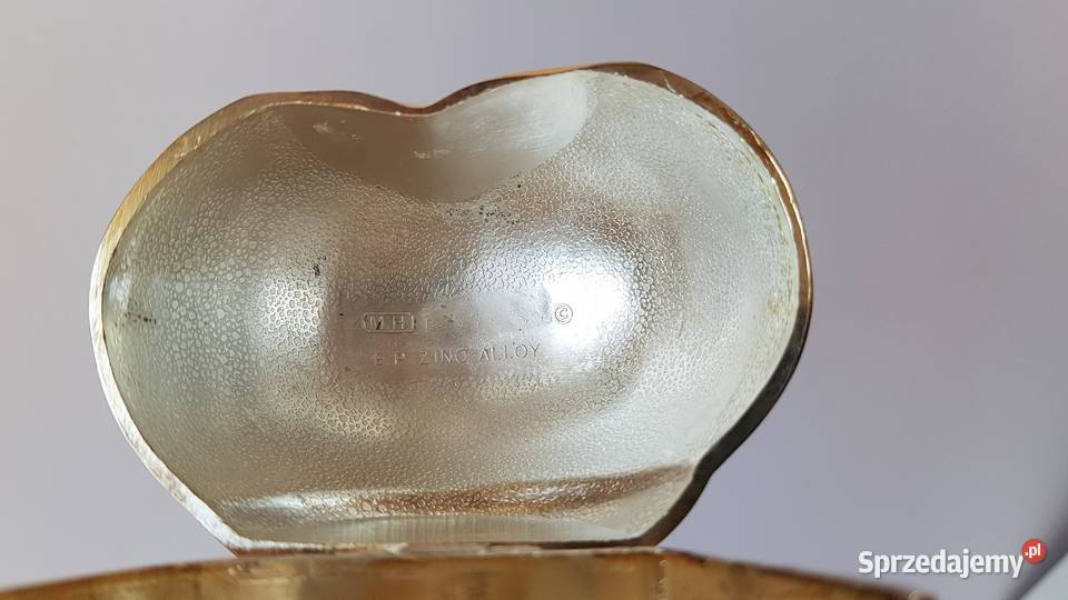 Platerowana maselnica ślimak ze szklanym wkładem Dąbrowa Górnicza