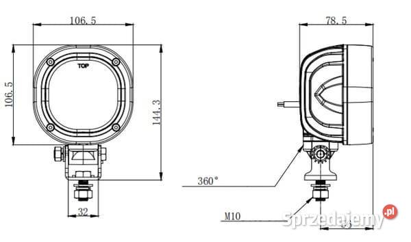 Lampa robocza LED do Valtra Valmet kwadratowa Kamionna sprzedam