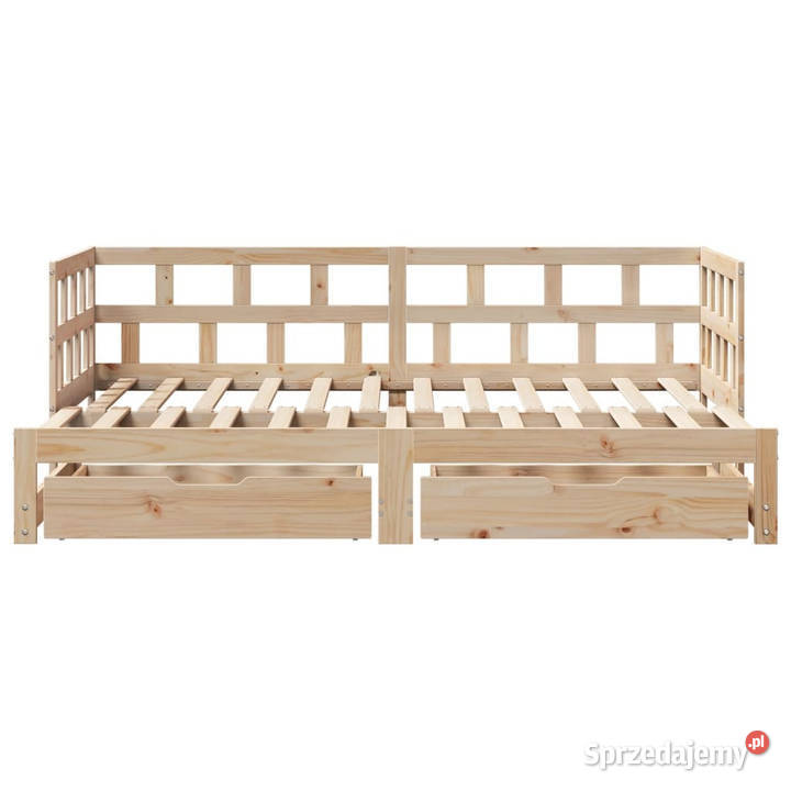 Sofa rozsuwana z szufladami bez materaca 90x200 203cm sprzedam