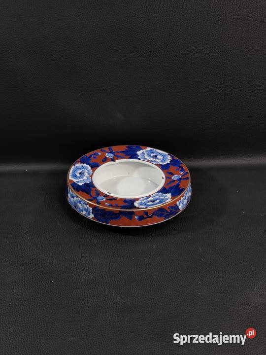 Zabytkowa Porcelanowa Japońska Popielnica Poddębice