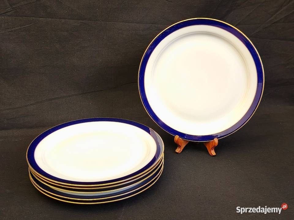Talerz płaski kobaltowy Eschenbach Chełm sprzedam