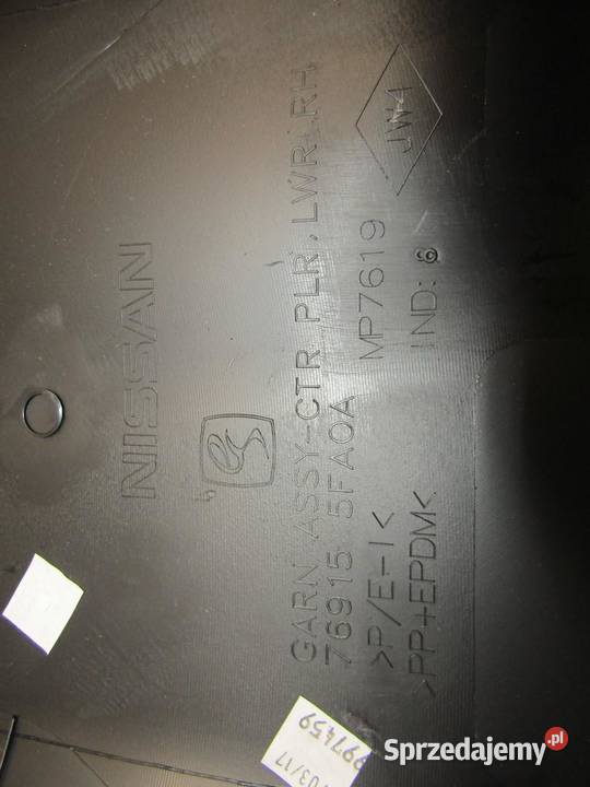 OSŁONA SŁUPKA PRAWA NISSAN MICRA K14 769155FA0A osobowe sprzedam