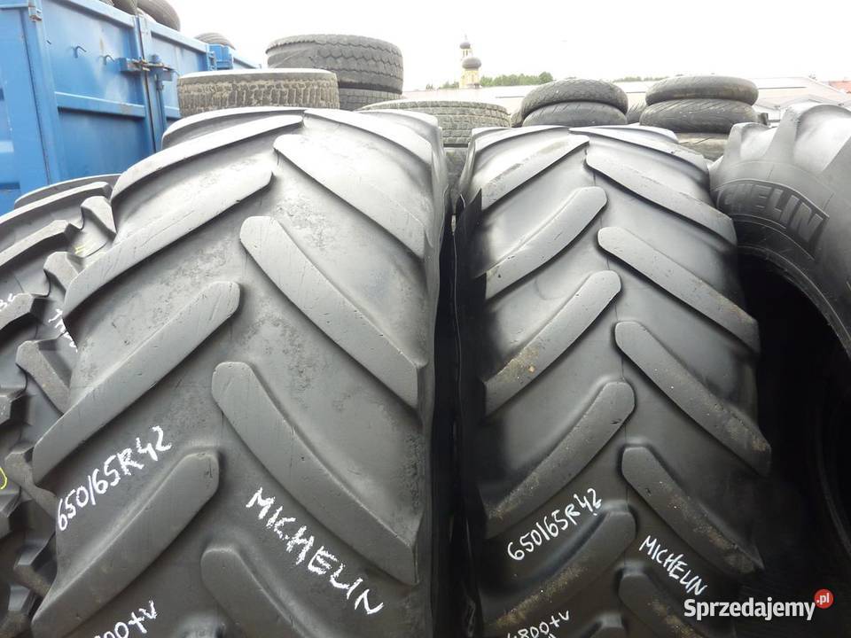 2x Opona używana rolnicza 65065R42 MICHELIN 2000 podlaskie Zaścianki