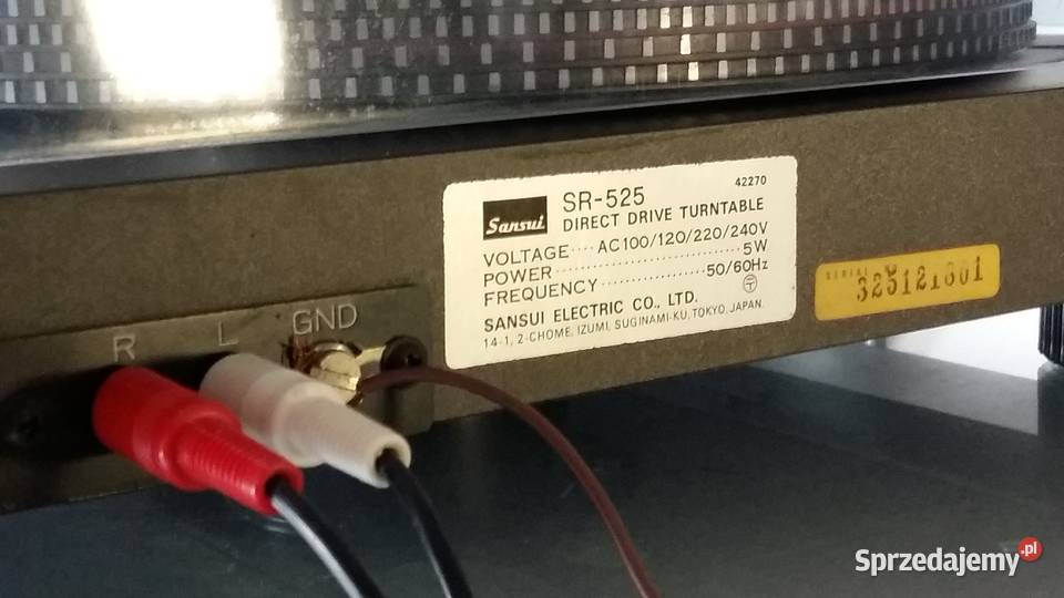 Gramofon SANSUI SR 525 Warszawa sprzedam