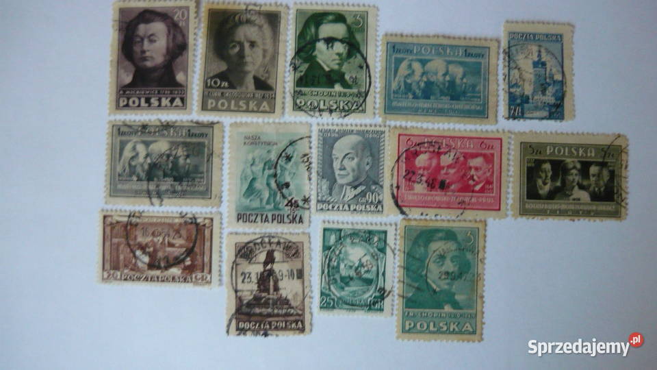 Znaczki z Polski Ludowej Myszków sprzedam
