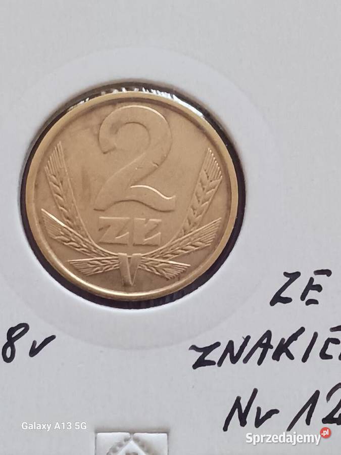 2 złote 1978 r ze znakiem mennicy 12 najniższy wielkopolskie Konin