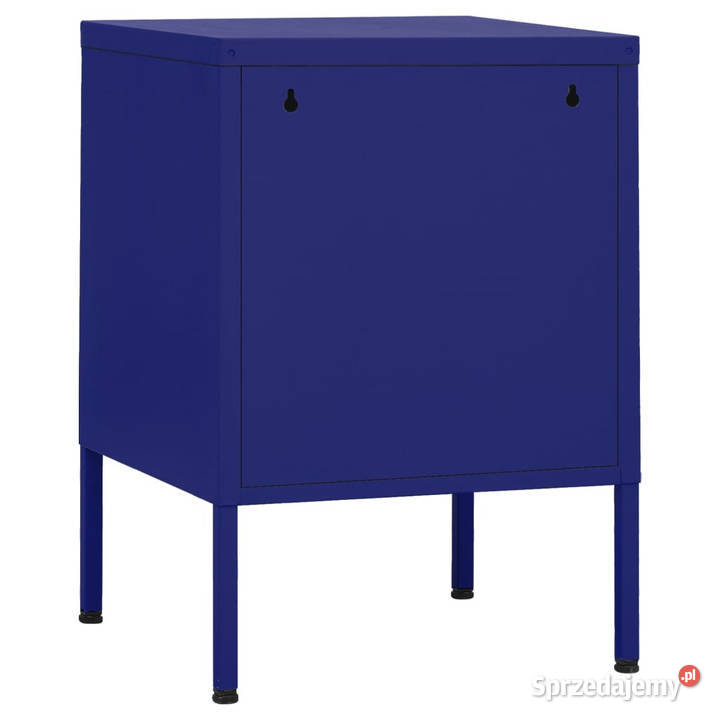 Szafka nocna granatowa 35x35x51 stalowa WM336208