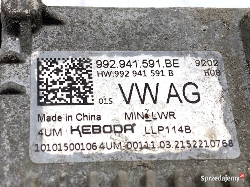 PRZETWORNICA XENON VW GOLF VIII 992941591BE