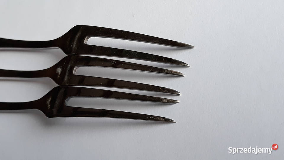 Posrebrzany widelec serwingowy do mięs wędlin Dąbrowa Górnicza