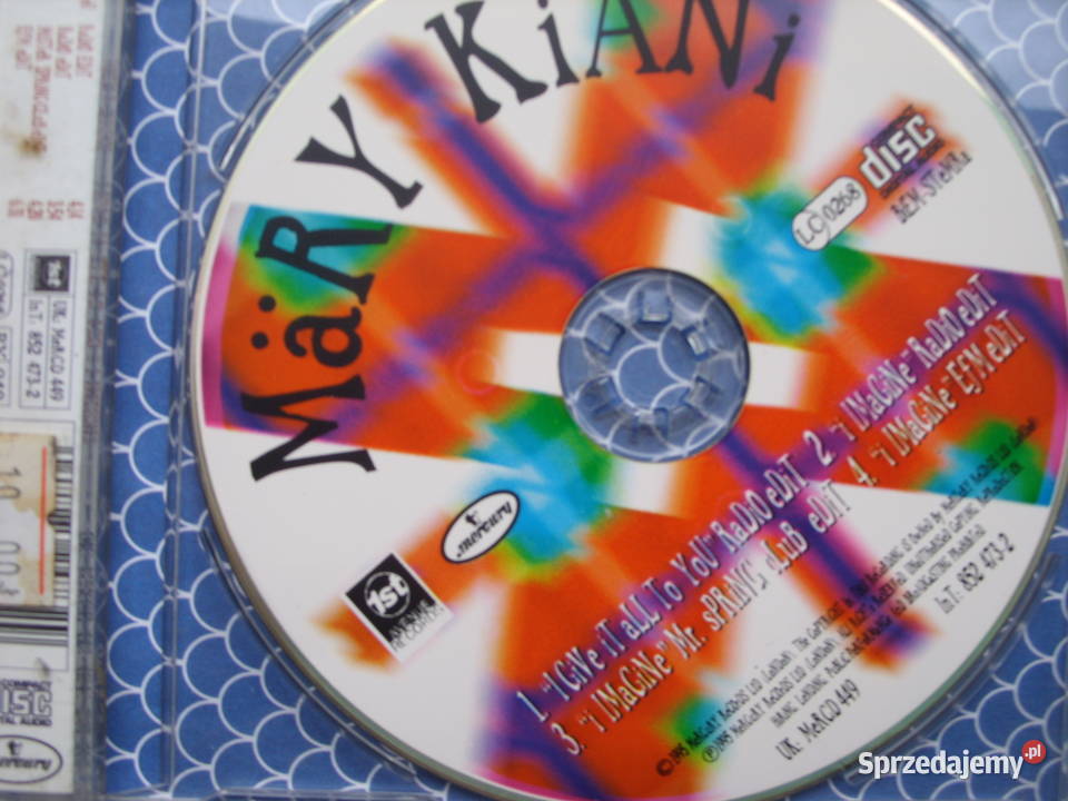 Singiel POP CD MARY KIANII GIVE IT ALL TO 1995 Wołów