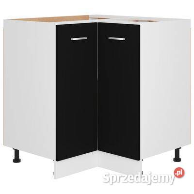 vidaXL Szafka narożna czarna 755x755x805 płyta Warszawa sprzedam