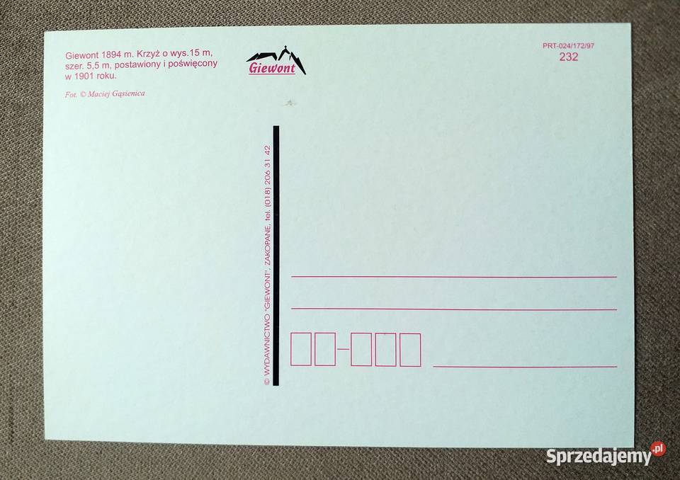 KRZYŻ NA GIEWONCIE W ZAKOPANEM FOT MACIEJ