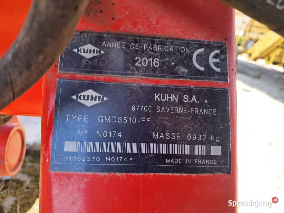 Kosiarka dyskowa Kuhn GMD 3510 w oryginale Pozostałe Radom sprzedam