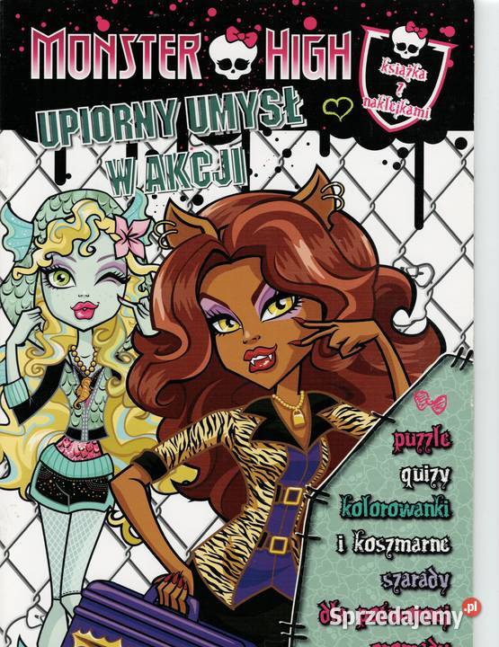 MONSTER HIGH upiorny umysł w akcji puzzle quizy Książki dla dzieci Warszawa