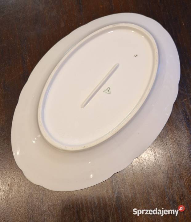 Stary owalny PÓŁMISEK ĆMIELÓW Feston porcelana Lublin sprzedam