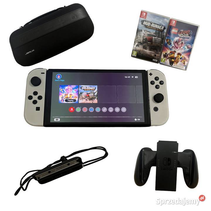 Nintendo Switch OLED Biały Akcesoria Gry Wyszków sprzedam