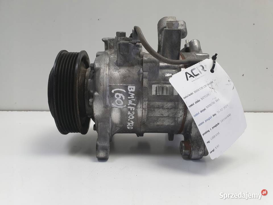 SPRĘŻARKA KLIMATYZACJI BMW F20 20 D pompa osobowe lubelskie Chełm