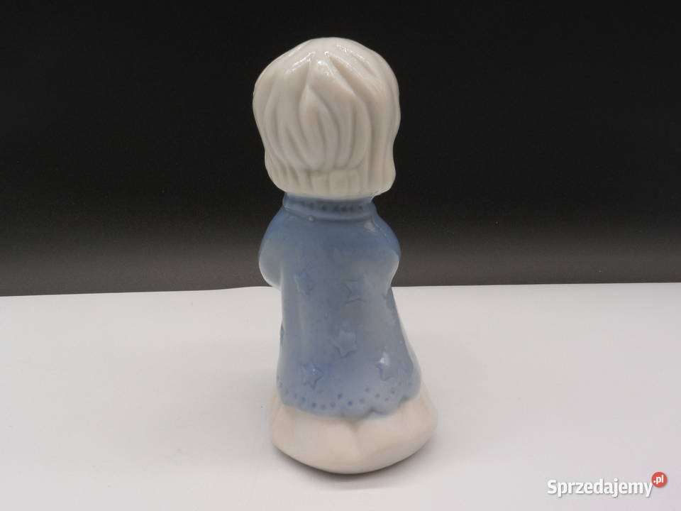 Porcelanowy Świecznik Dziewczynka Kolędnik Lata Raszków