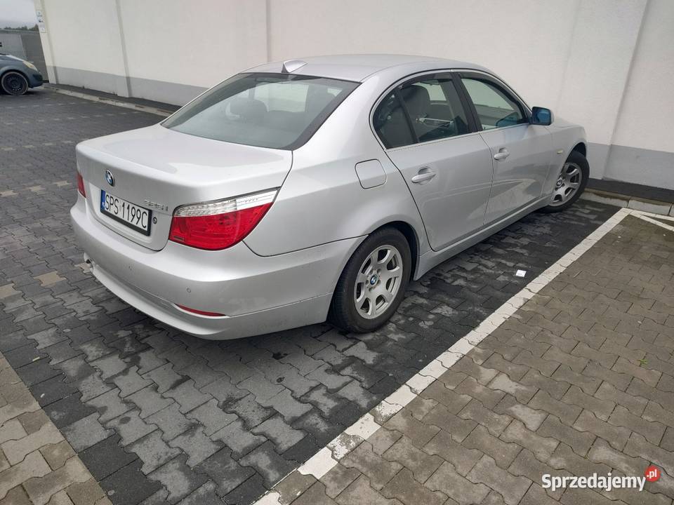 BMW e60 srebny 525i 30 manual 6 bieg