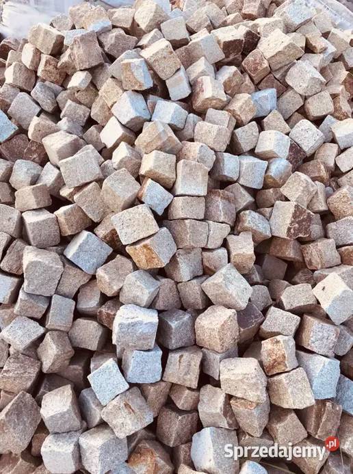 KOSTKA GRANITOWA ŻÓŁTA Żółty Granit Bruk Brukowa Piaseczno