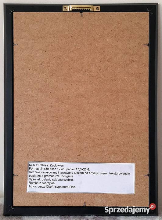 Obraz narysowany Żaglowiec 21x3017x23 autora