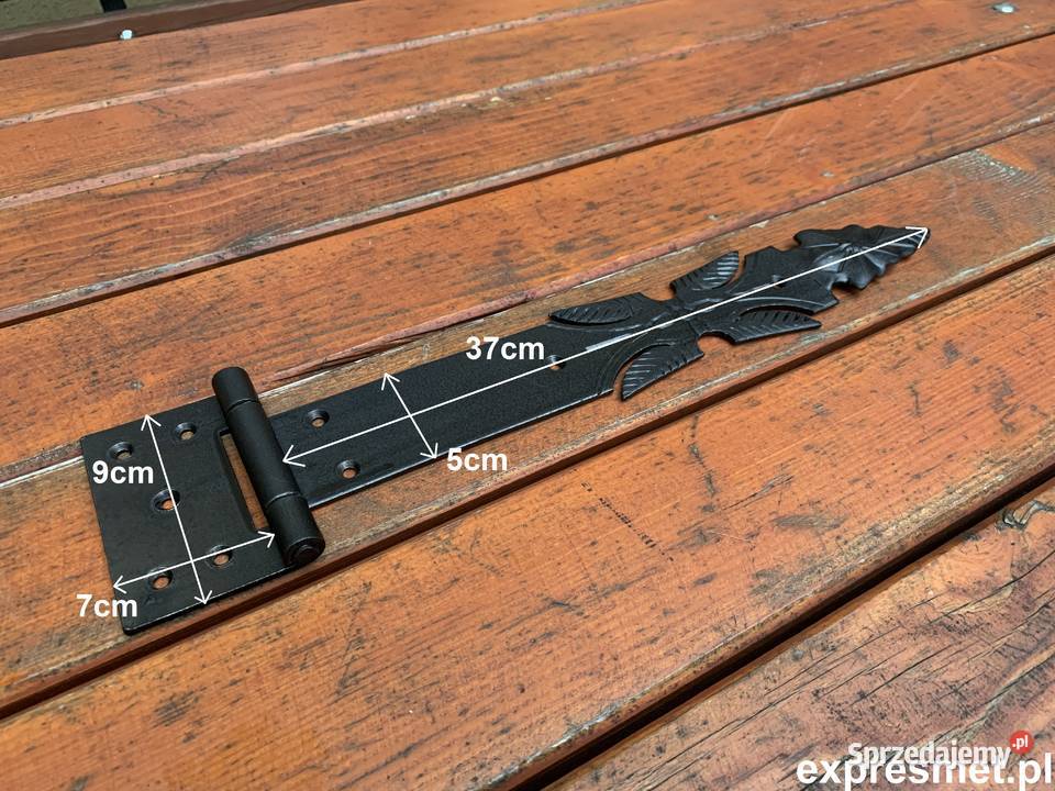 ZAWIAS ALTANOWY DRZWIOWY kuty BRAMOWY MALOWANY Rzeszotary