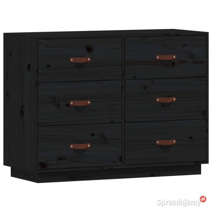 Komoda czarna 100x40x75 lite drewno sosnowe Warszawa sprzedam